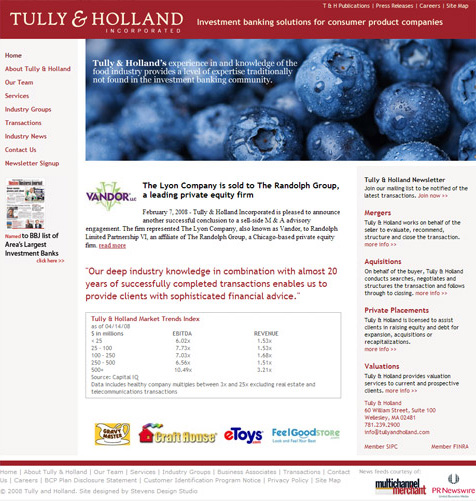 tully and holland webpage